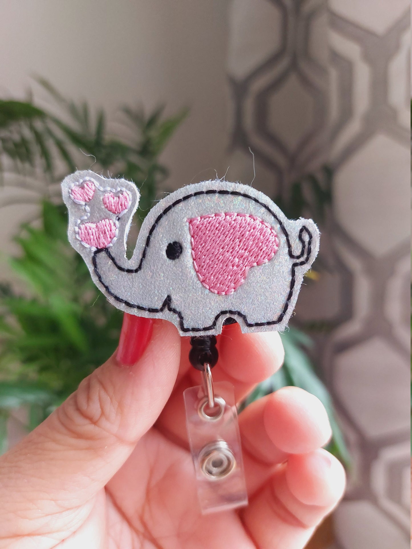 Elephant Badge Reel