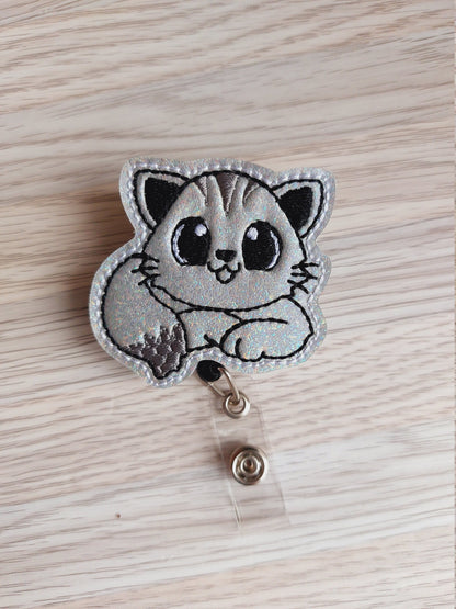 Cat Badge Reel