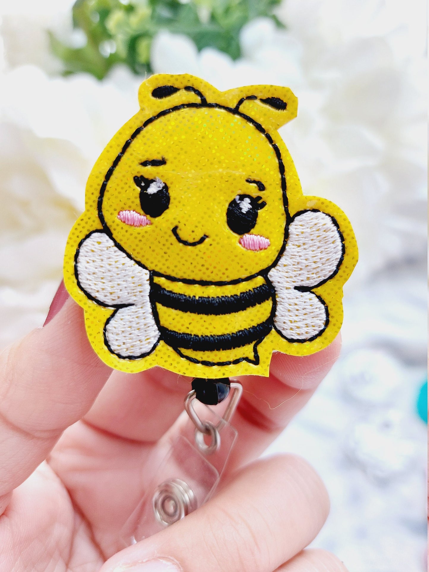 Cute Bee  Badge Reel