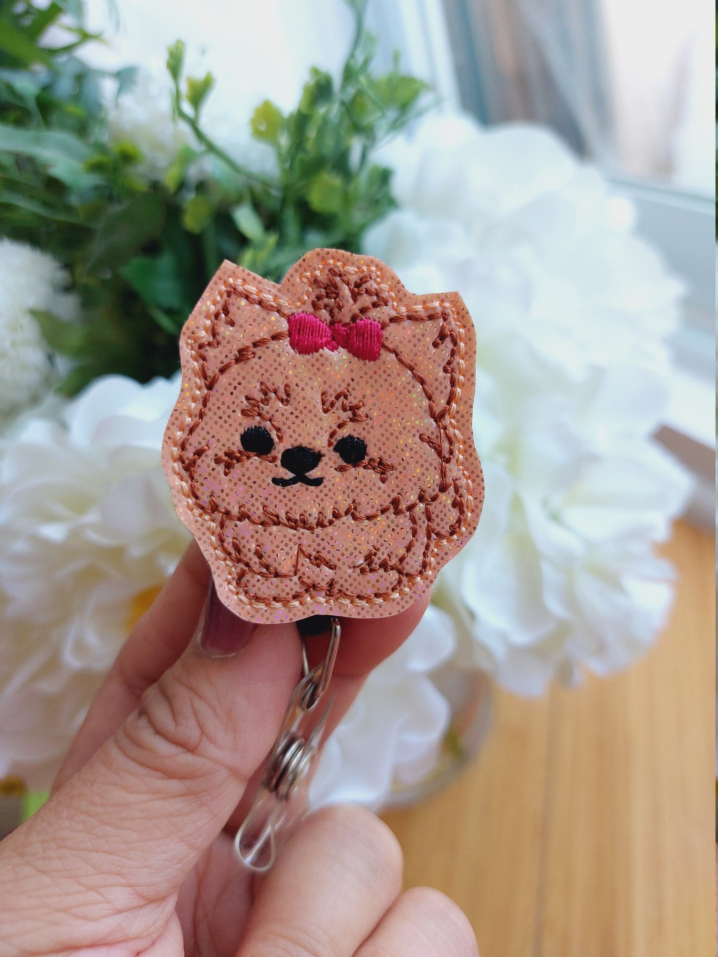 Cute Puppy Badge Reel