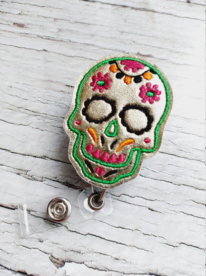 Sugar Skull Badge Reel