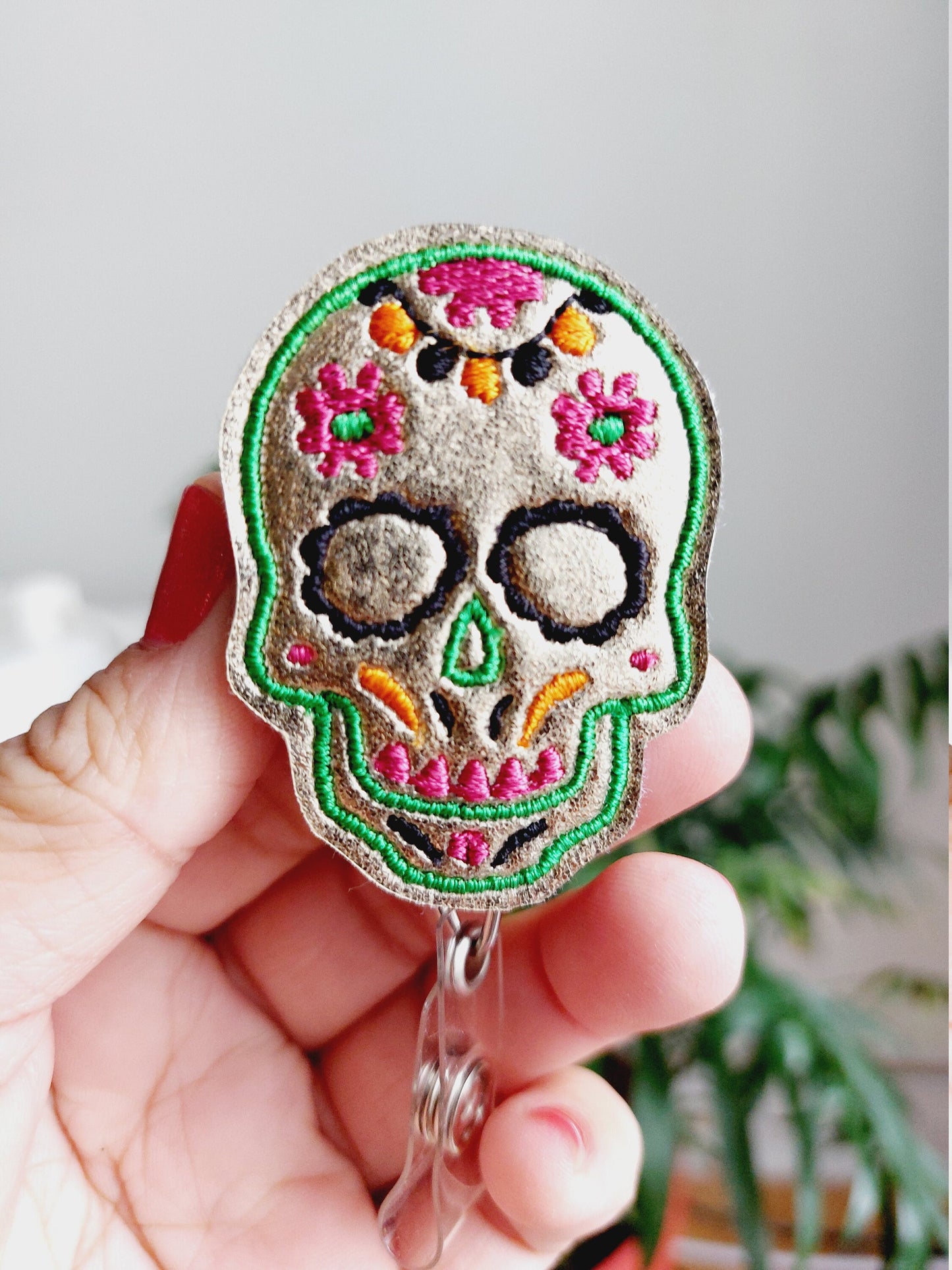 Sugar Skull Badge Reel