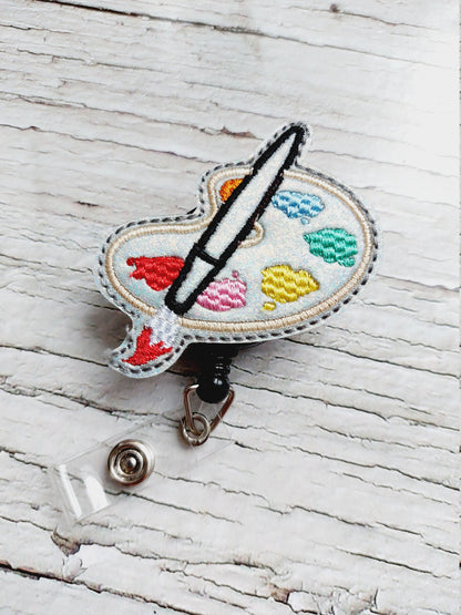 Paint Palette Badge Reel