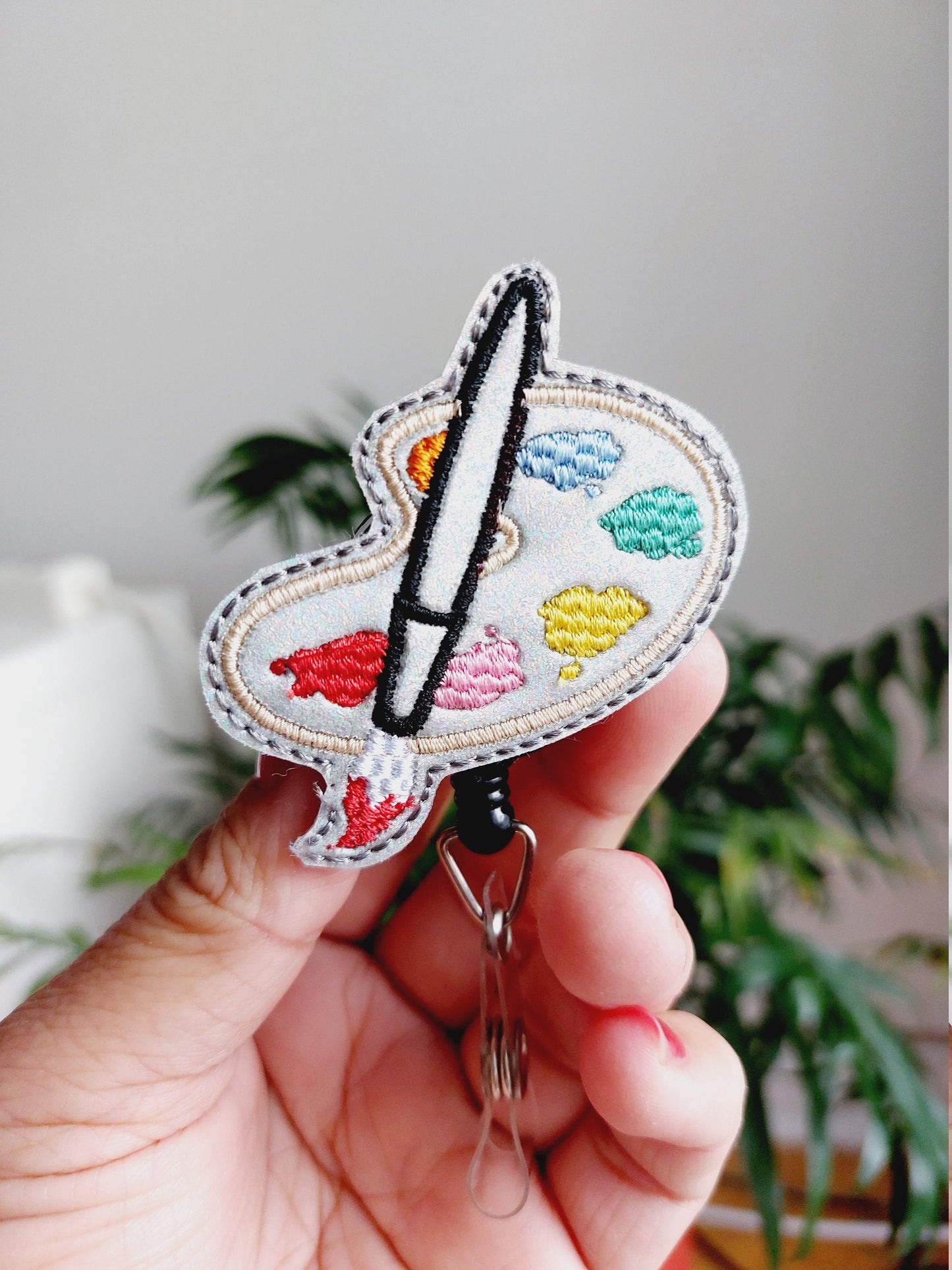 Paint Palette Badge Reel