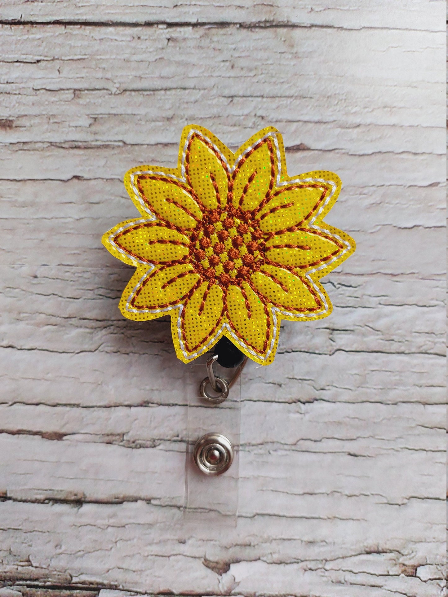 Sunflower Badge Reel