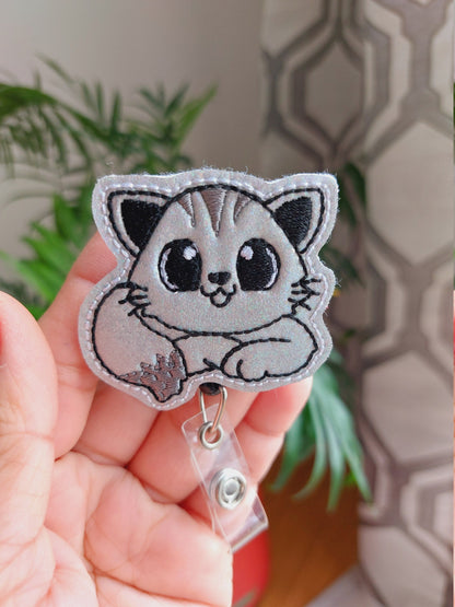 Cat Badge Reel