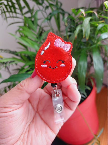 Blood Drop Badge Reel