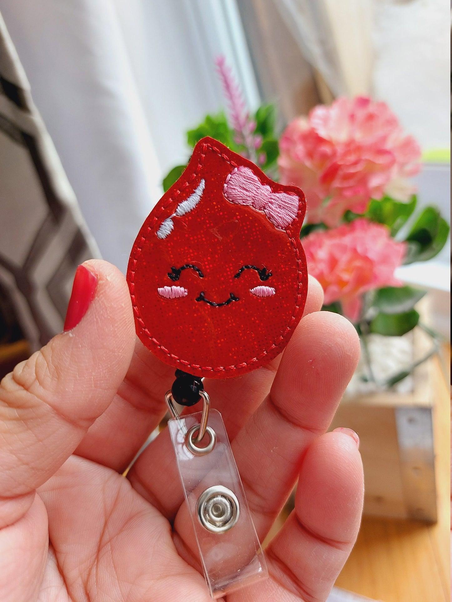 Blood Drop Badge Reel