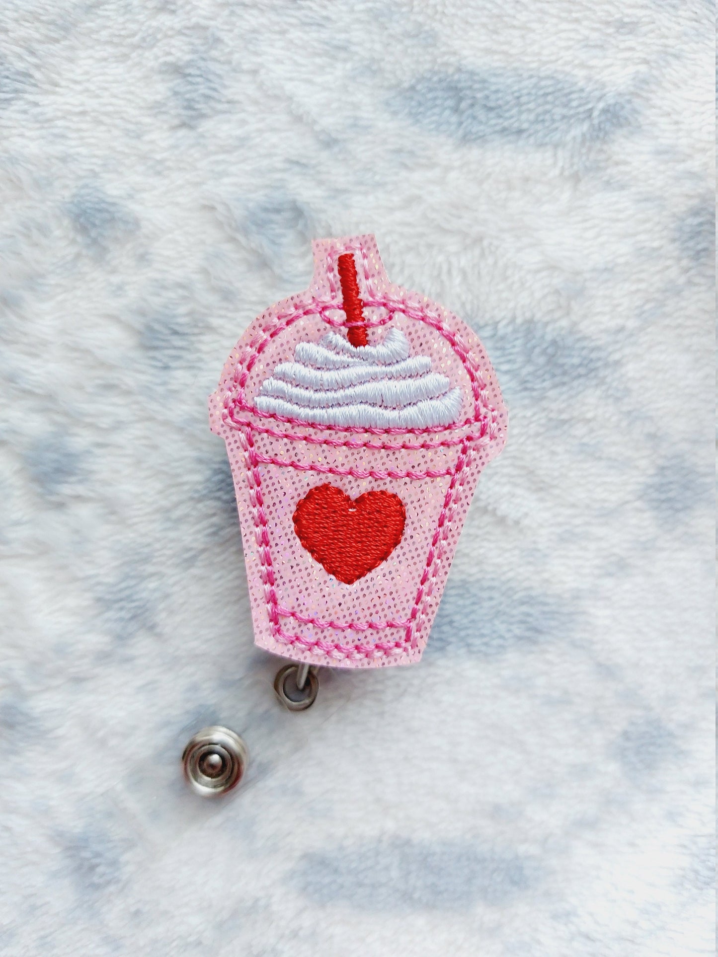 Coffee Cup  Badge Reel