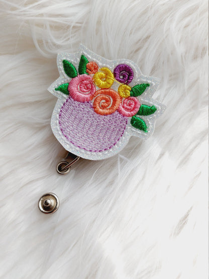 Flower Badge Reel