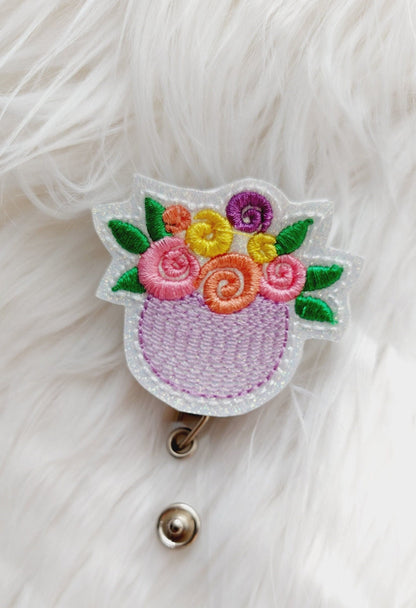 Flower Badge Reel