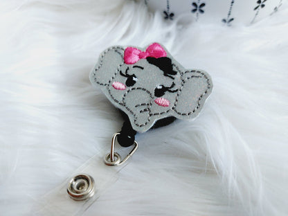 Elephant Girl Badge Reel