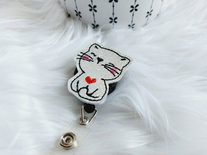 Cute Cat Badge Reel