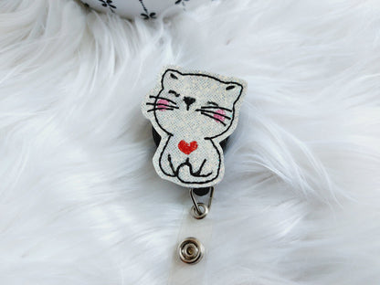 Cute Cat Badge Reel