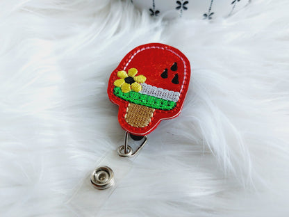 Watermelon Popsicle Badge Reel