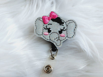 Elephant Girl Badge Reel