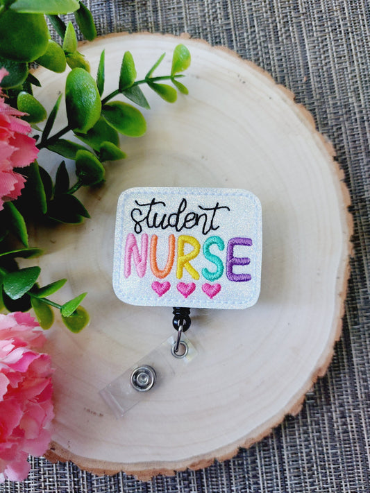 Student Nurse Badge Reel, Retractable Reel , ID Holder, Medical Badge Real, for Nurses Uniform