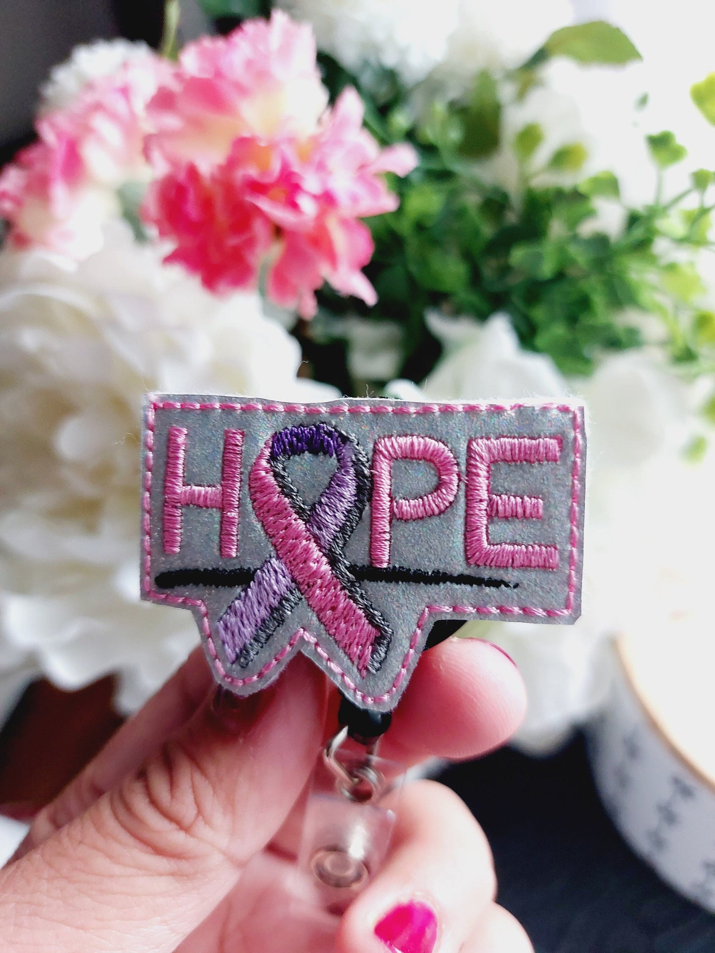 Hope Cancer Awareness Badge Reel