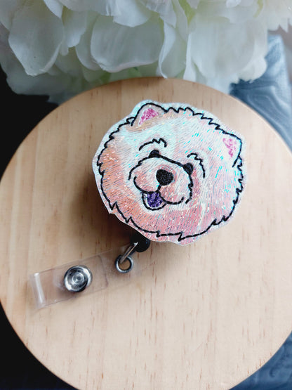 Chow Chow Dog Badge Reel