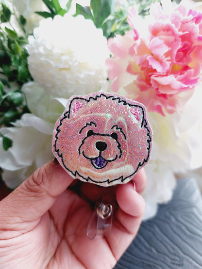 Chow Chow Dog Badge Reel