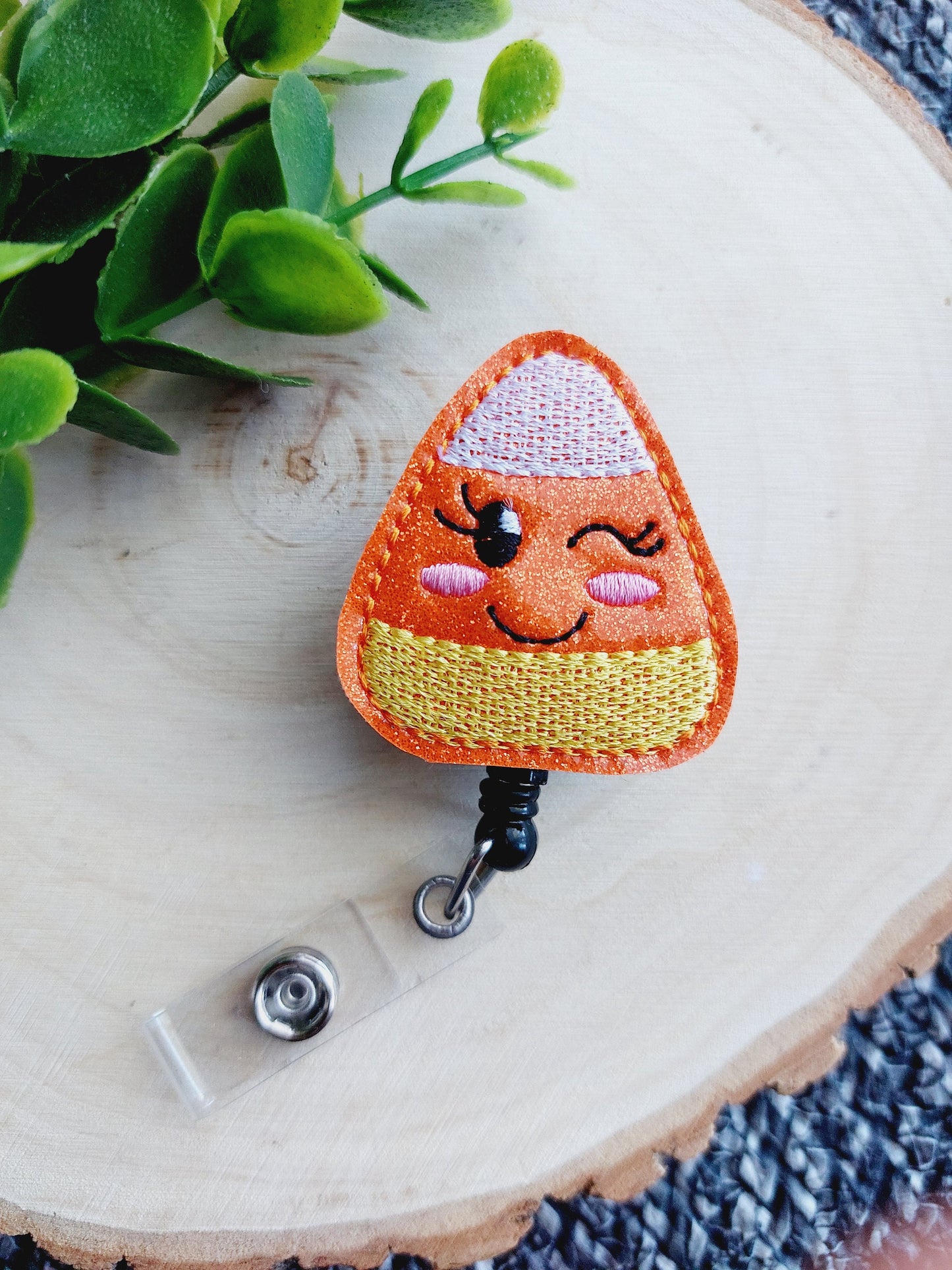 Candy Corn Badge Reel