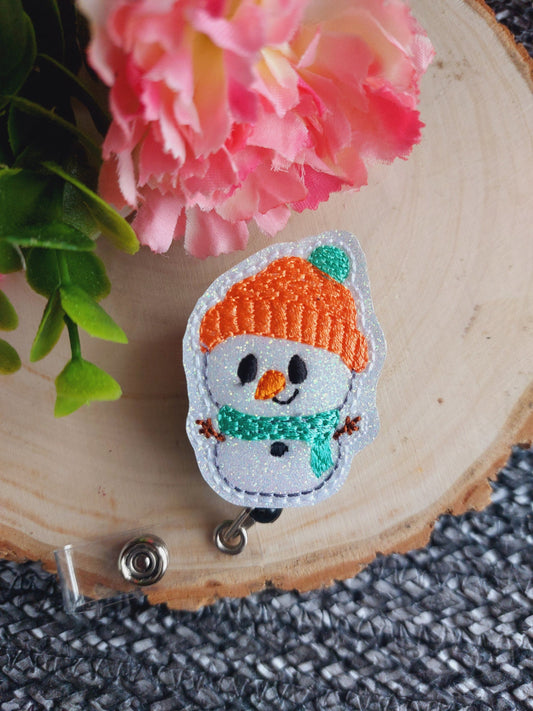 Snowman Badge Reel