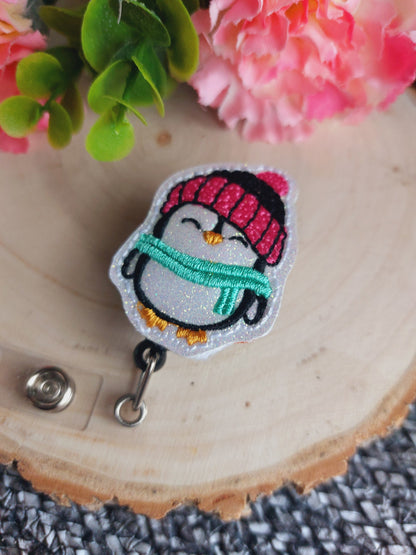 Cute Penguin Badge Reel