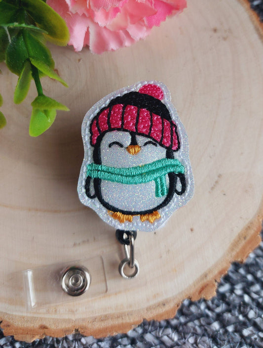 Cute Penguin Badge Reel