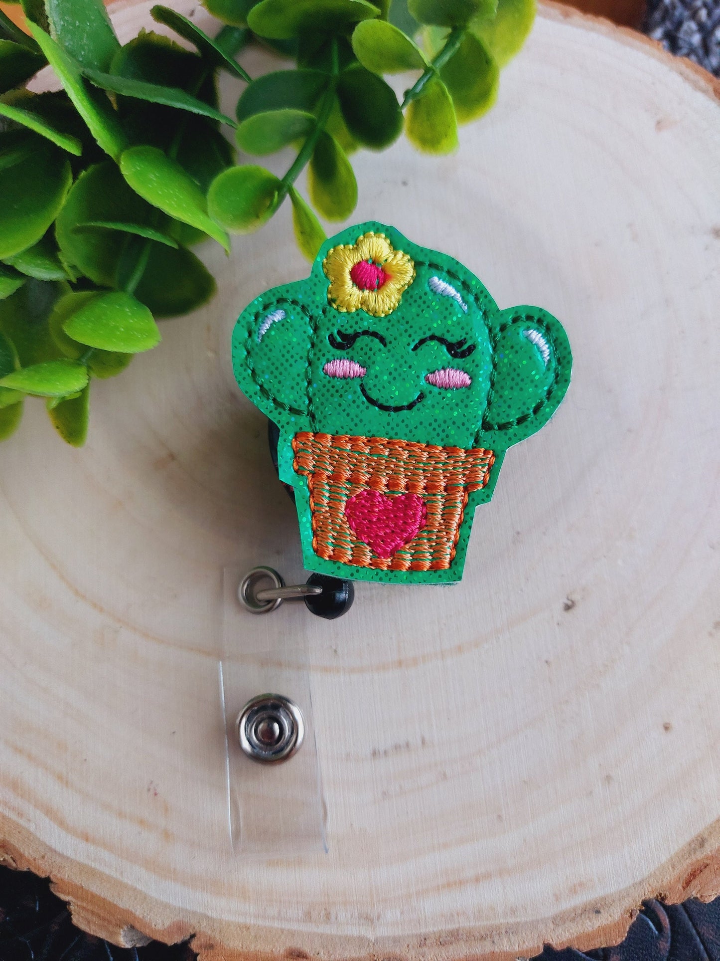 Cactus Badge Reel