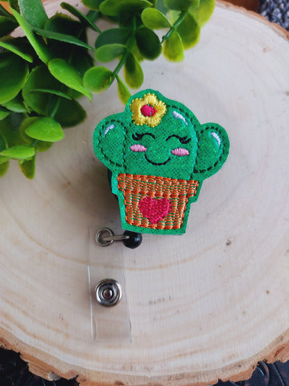 Cactus Badge Reel