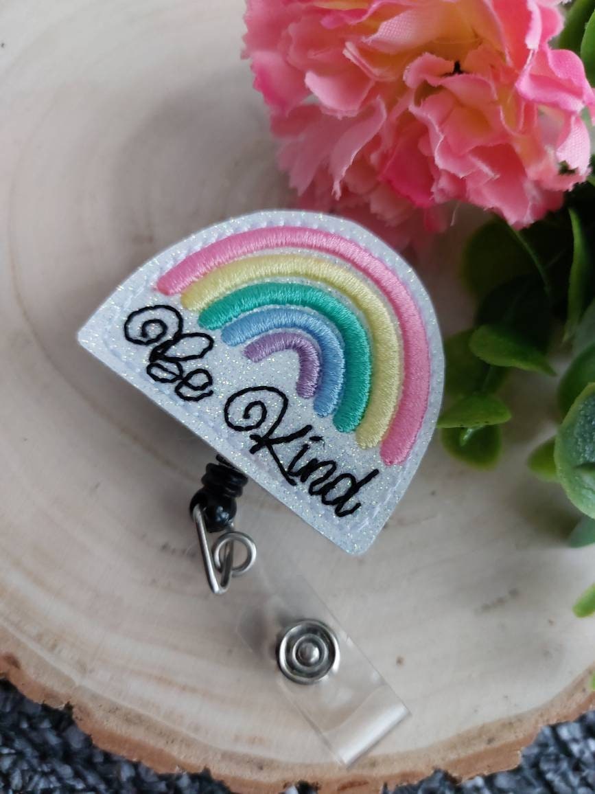 Be Kind Rainbow Badge Reel