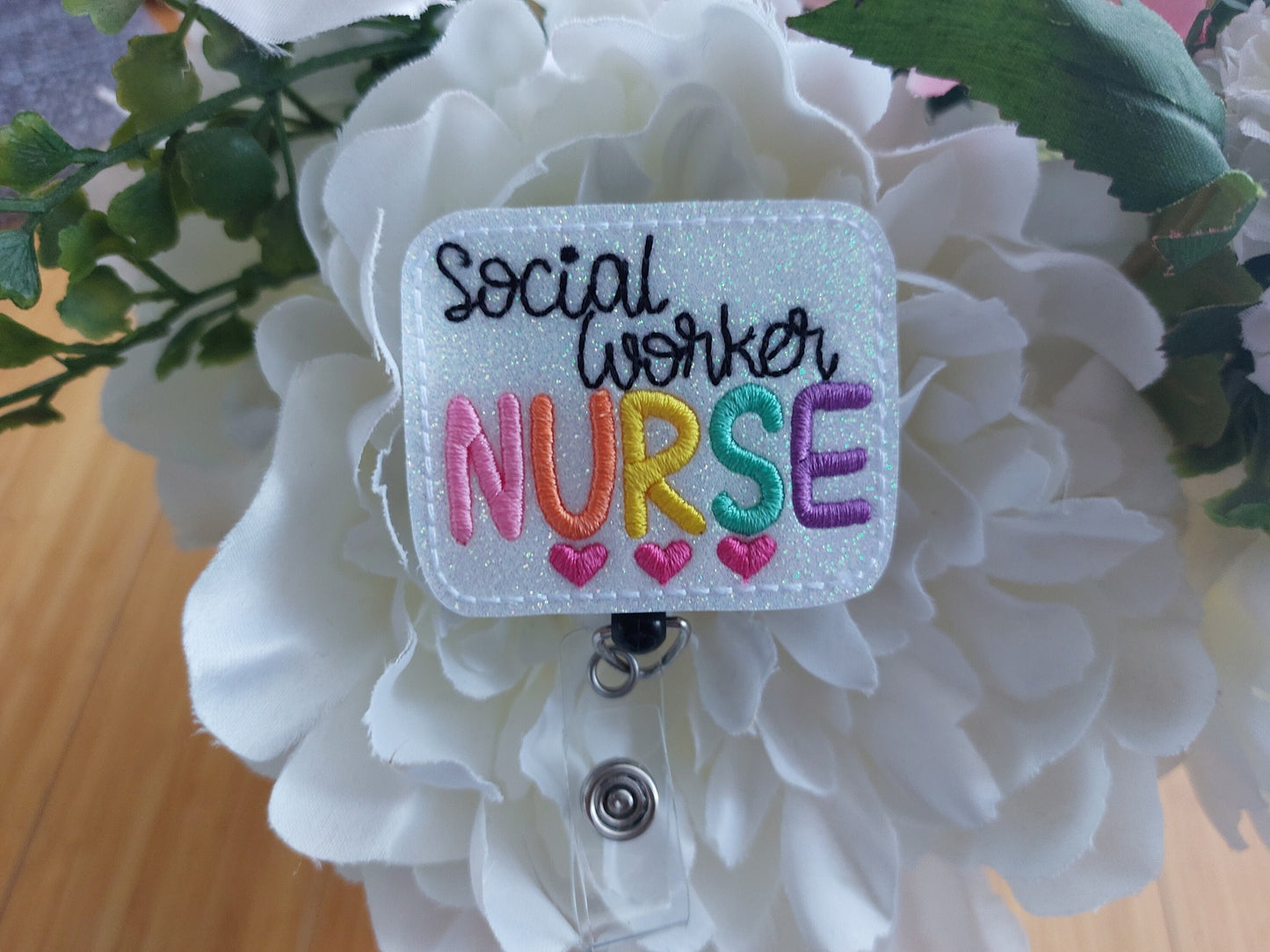 Social Worker Nurse Badge Reel