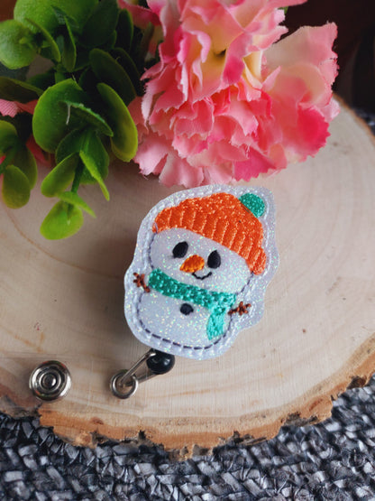 Snowman Badge Reel