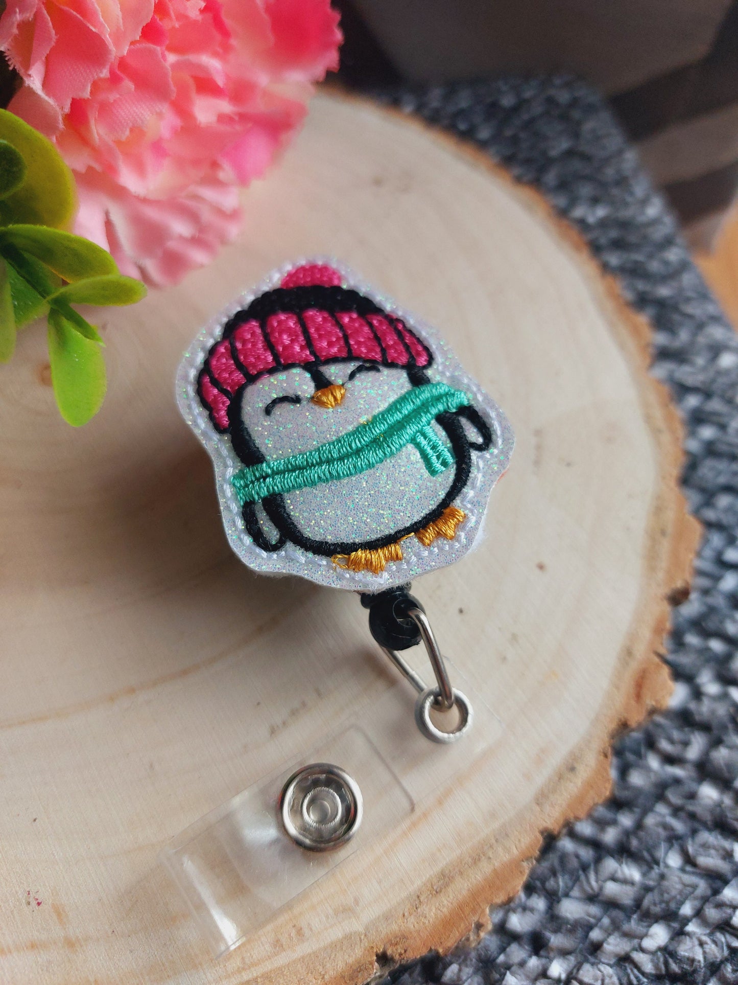 Cute Penguin Badge Reel