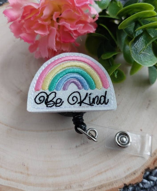 Be Kind Rainbow Badge Reel