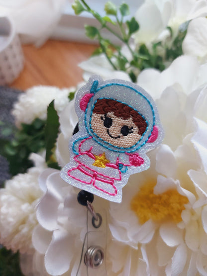 Girl Astronaut Badge Reel