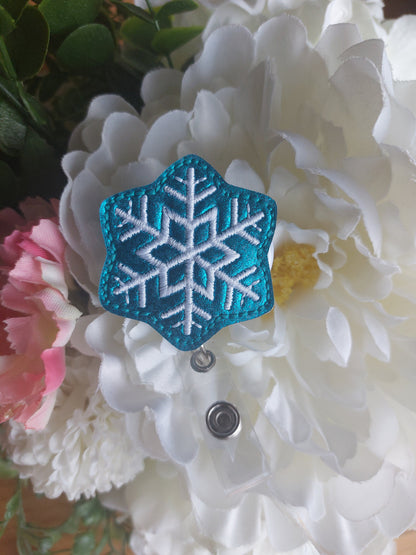 Snowflakes Badge Reel