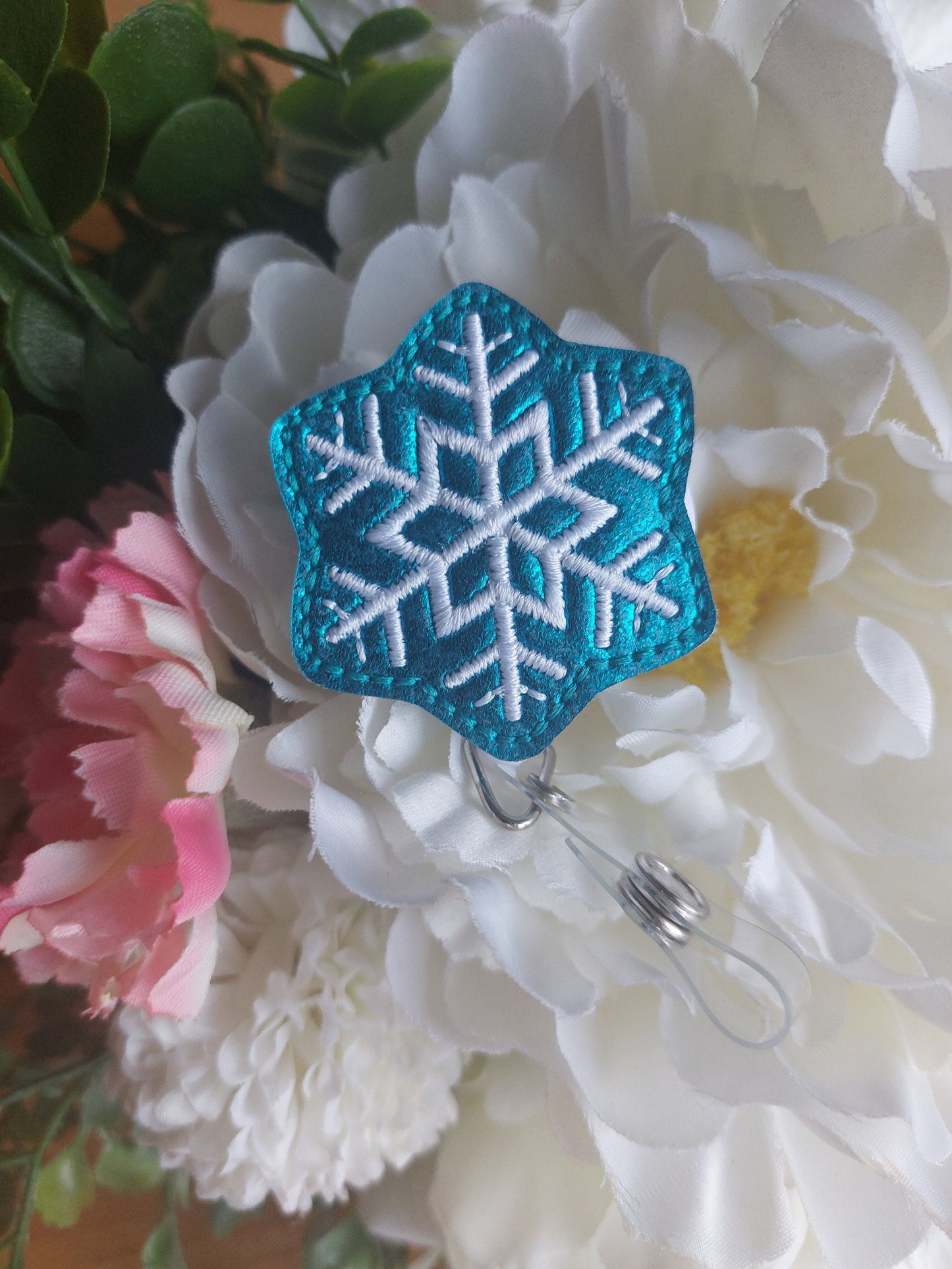 Snowflakes Badge Reel