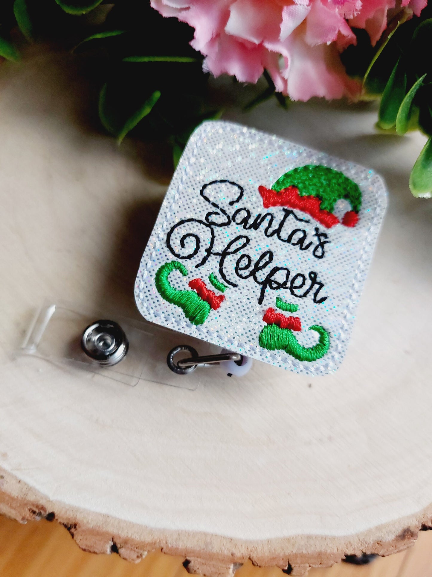 Santa's Helper Badge Reel