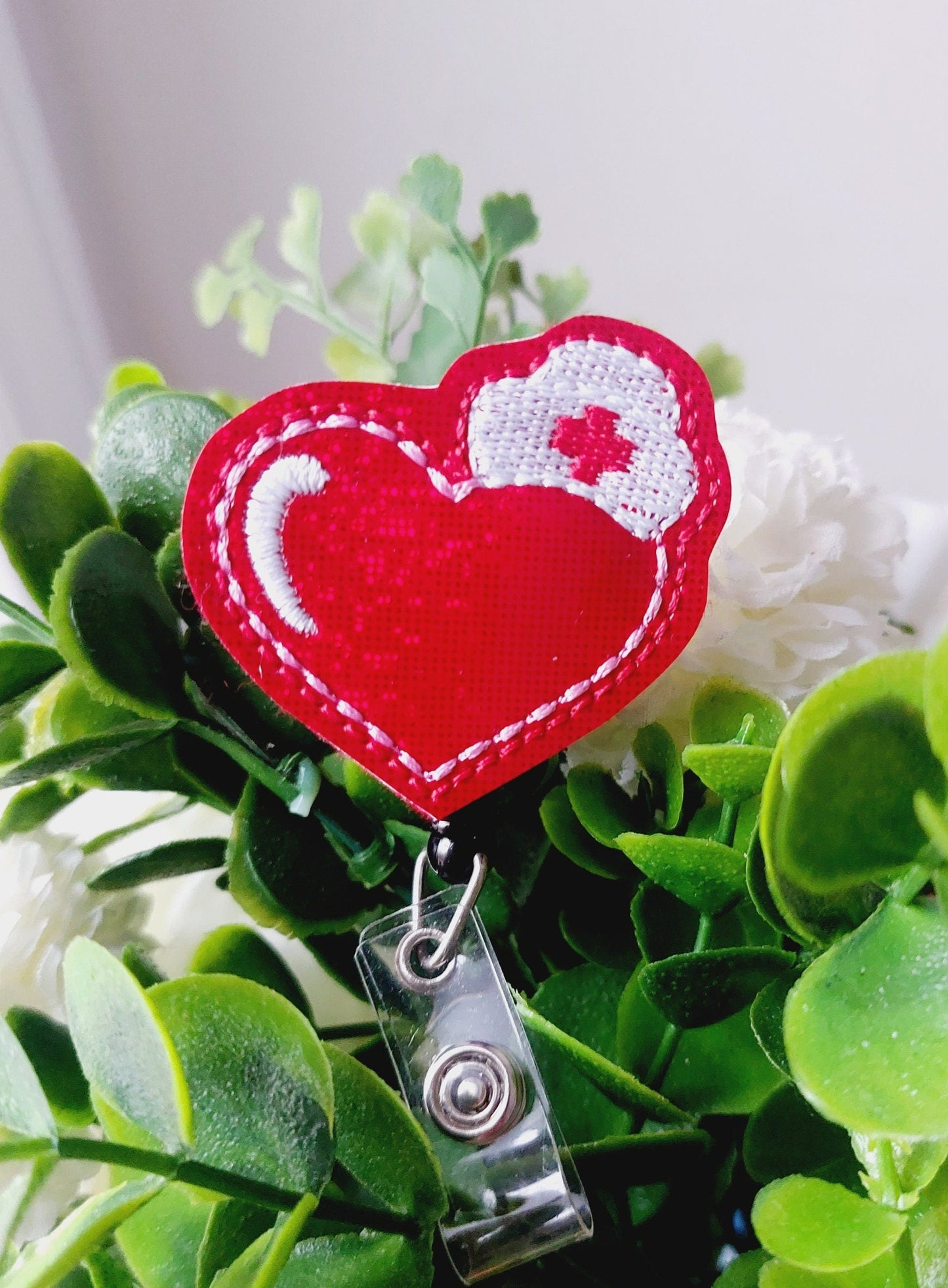 Heart Nurse  Badge Reel