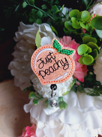 Just  Peachy Badge Reel