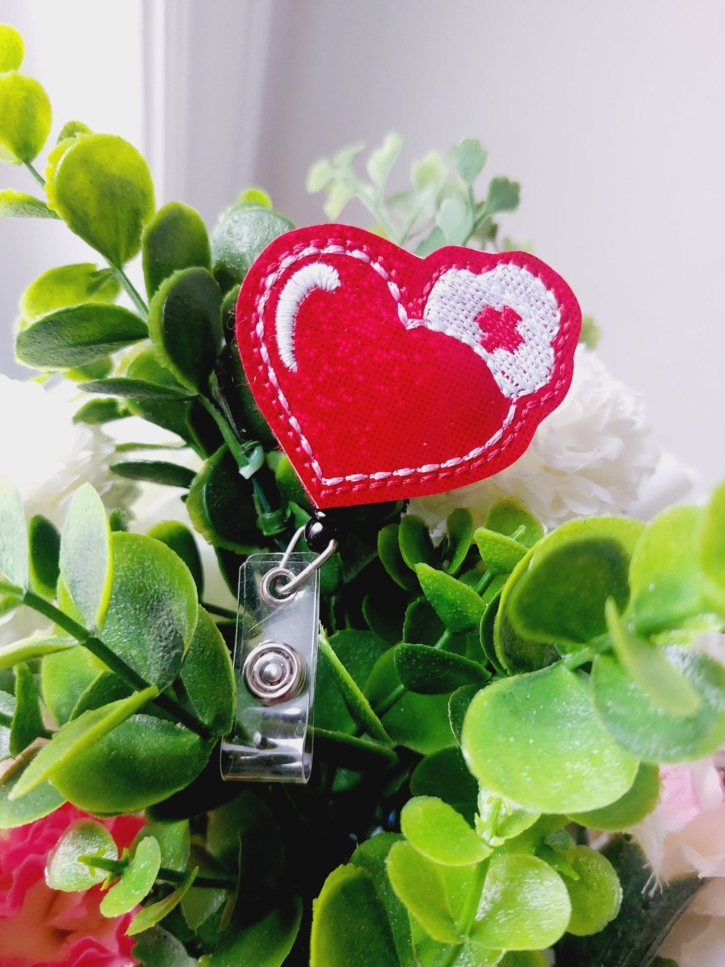 Heart Nurse  Badge Reel