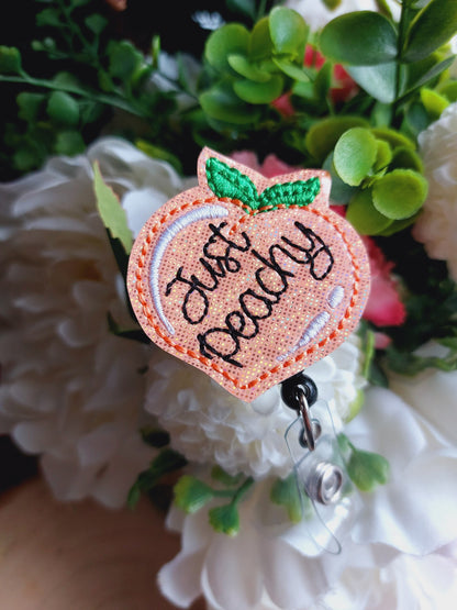 Just  Peachy Badge Reel