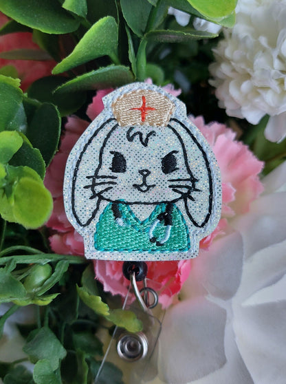 Bunny Nurse Badge Reel