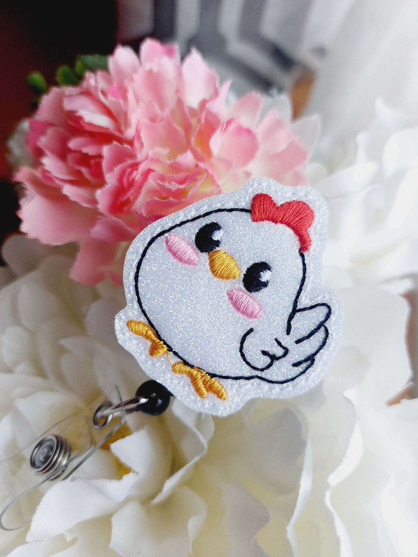 Chicken Badge Reel