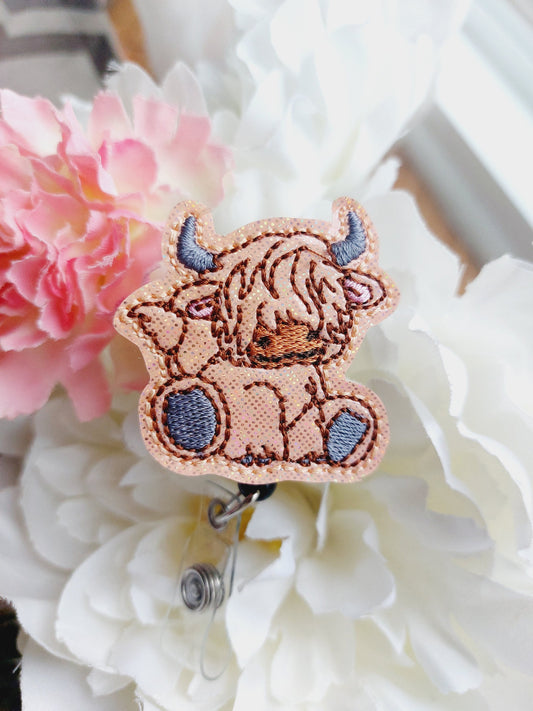 Highland Cow Badge Reel