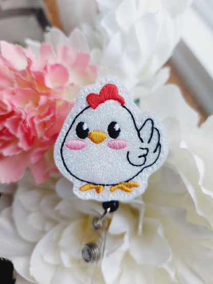 Chicken Badge Reel