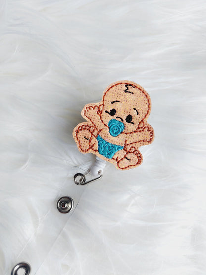 Baby Boy Badge Reel