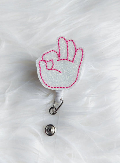 OK Hand Sign Badge Reel