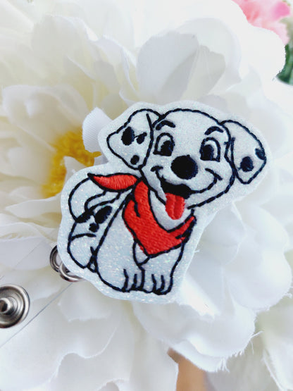 Dalmatian Puppy  Badge Reel